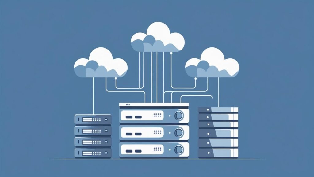 Ilustração sobre backup e recuperação de dados em empresas.