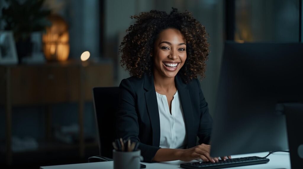 Empresaria de Curitiba e região feliz com terceirização de TI