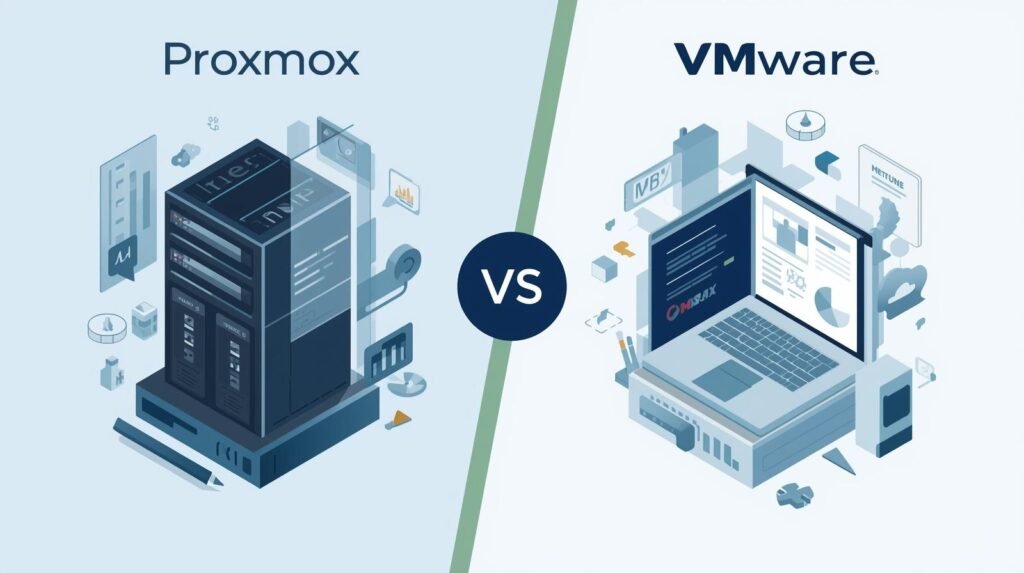 Proxmox vs VMware para empresas em Curitiba e região metropolitana, comparando soluções de virtualização