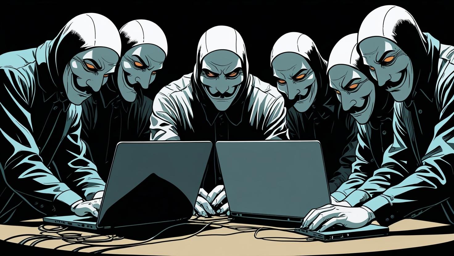 Ilustração sobre ransomware e ataques cibernéticos em empresas.